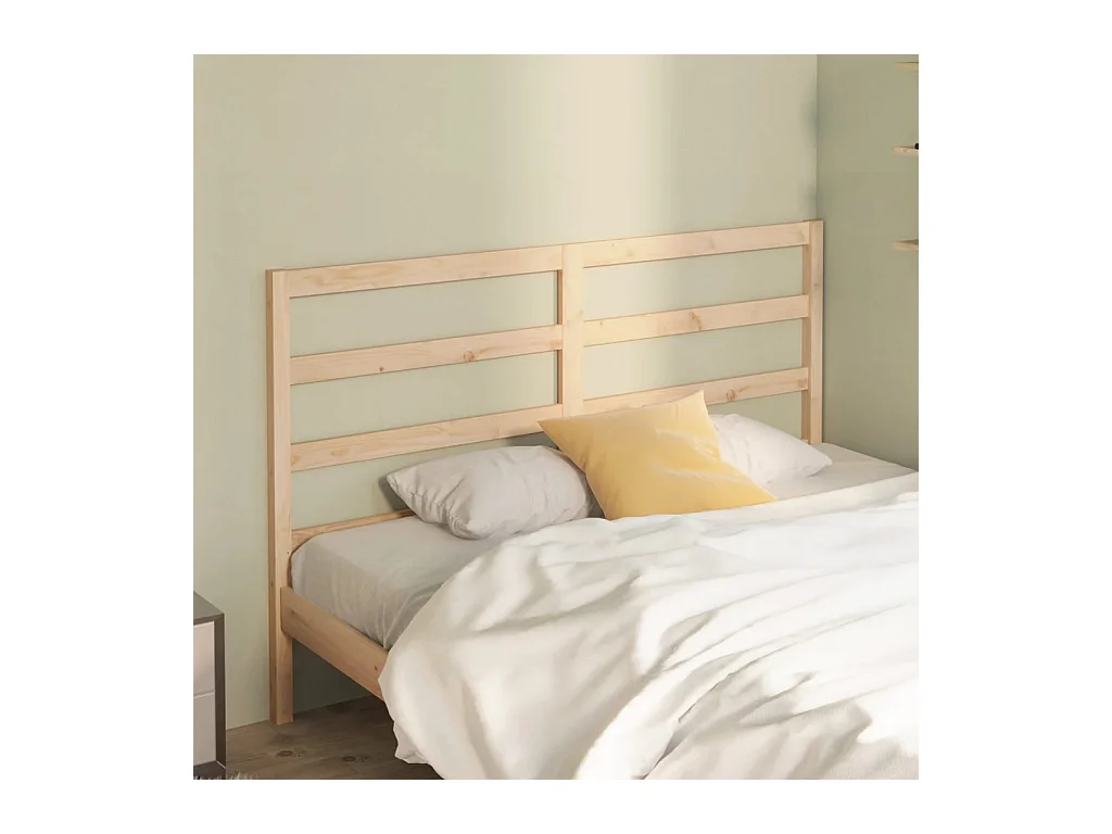 Cabeceira de cama 146x4x100 cm pinho maciço