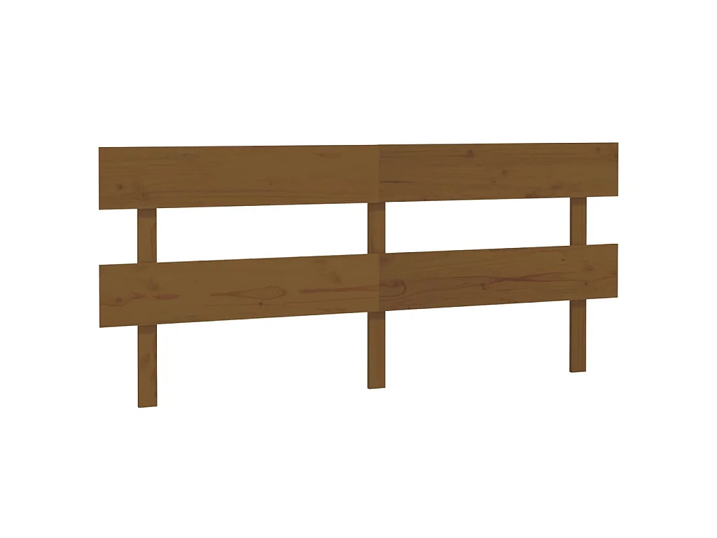 Tête de lit Marron miel 184x3x81 cm Bois massif de pin