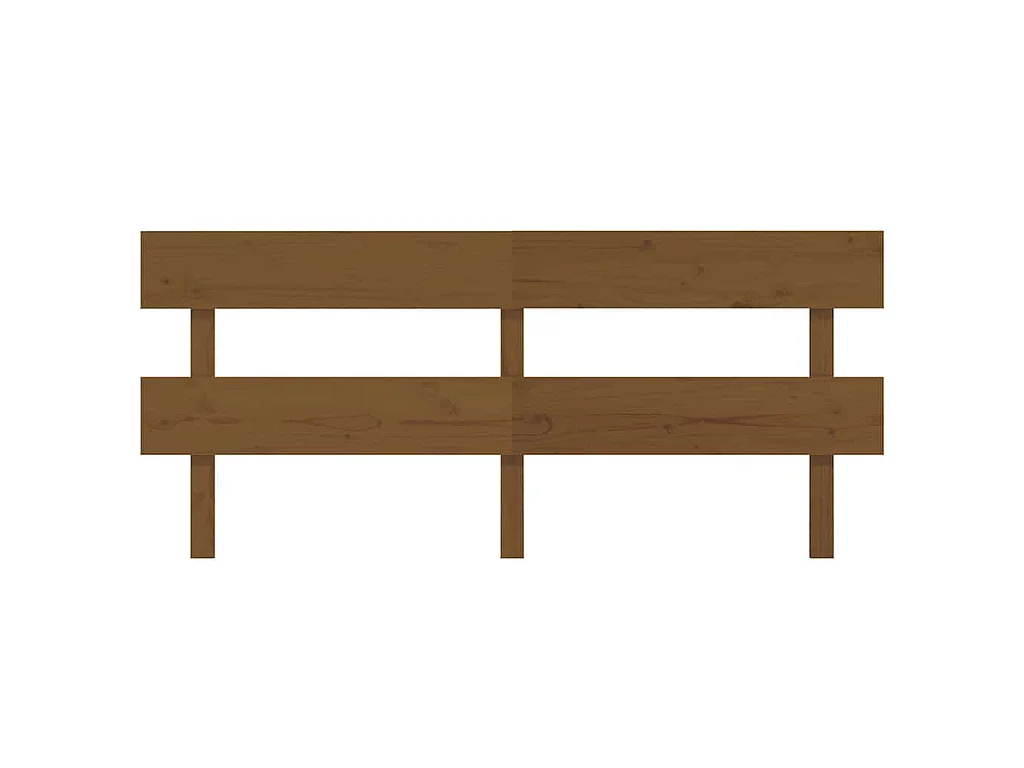Tête de lit Marron miel 184x3x81 cm Bois massif de pin