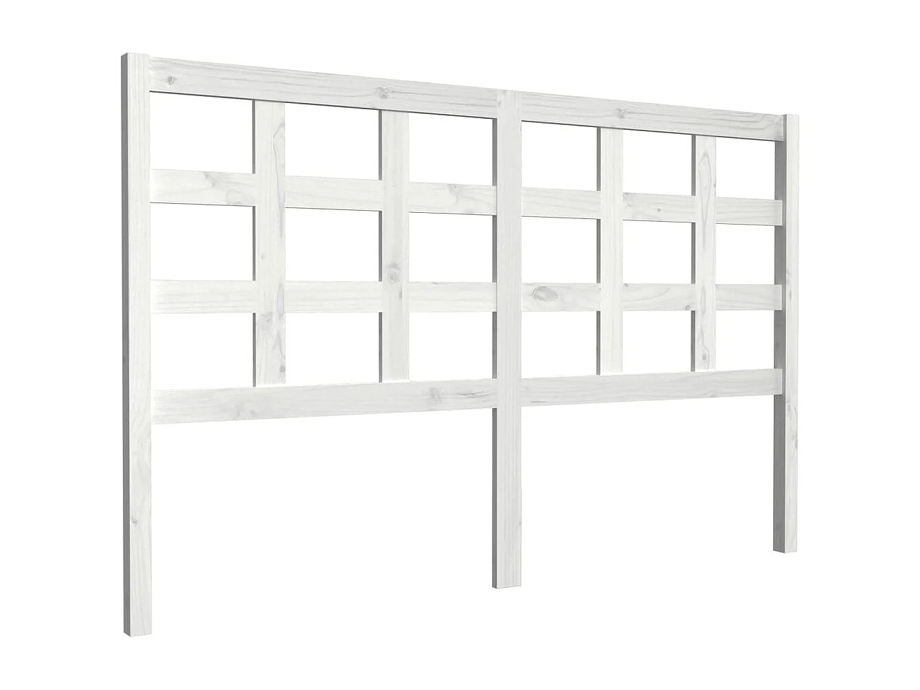 Hoofdbord 156x4x100 cm massief grenenhout wit