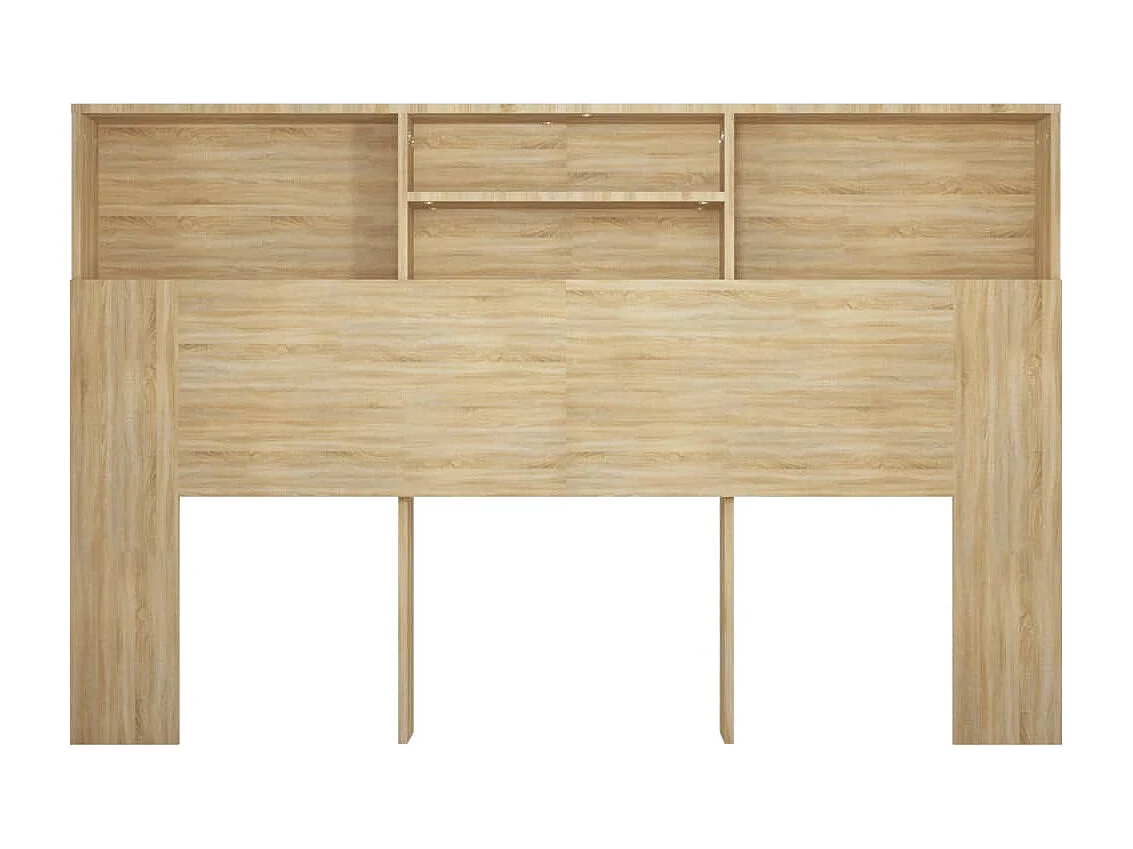Hoofdbordkast 160x19x103,5 cm sonoma eikenkleurig