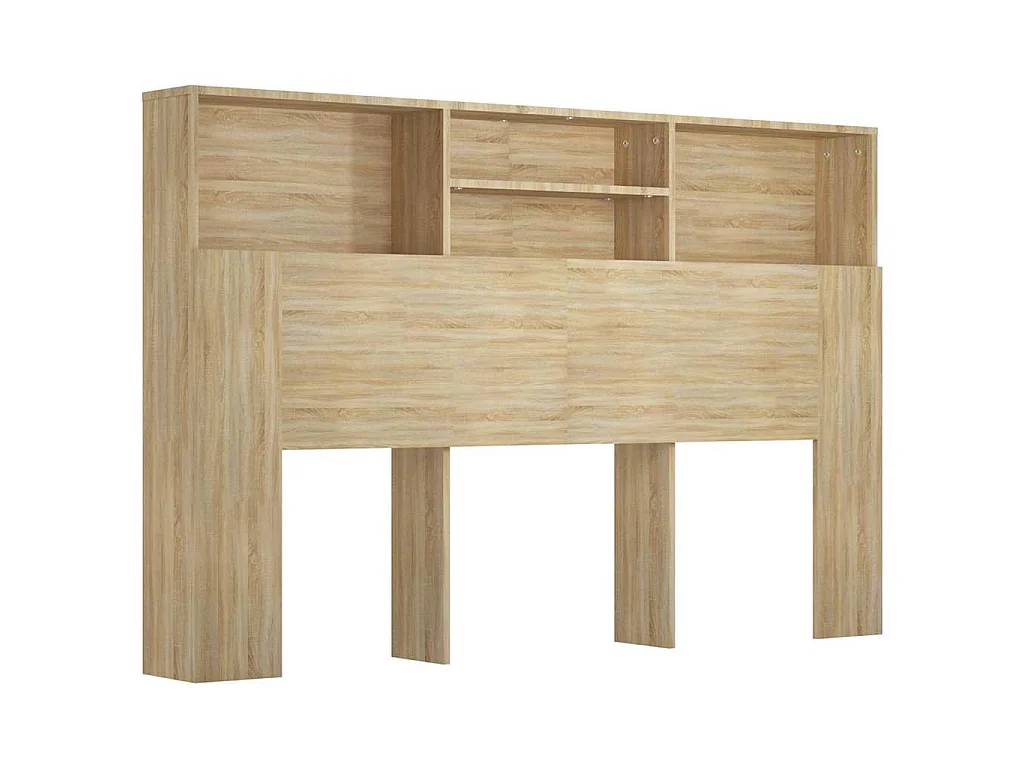 Armoire de tête de lit chêne sonoma 160x19x103,5 cm