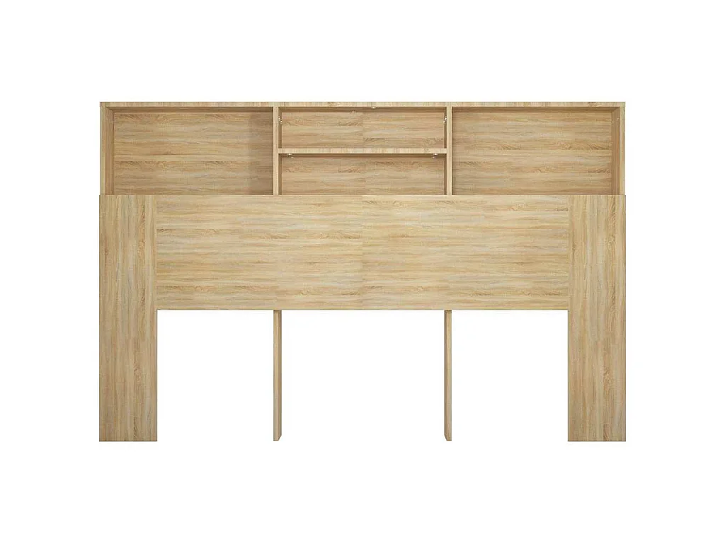 Armoire de tête de lit chêne sonoma 160x19x103,5 cm