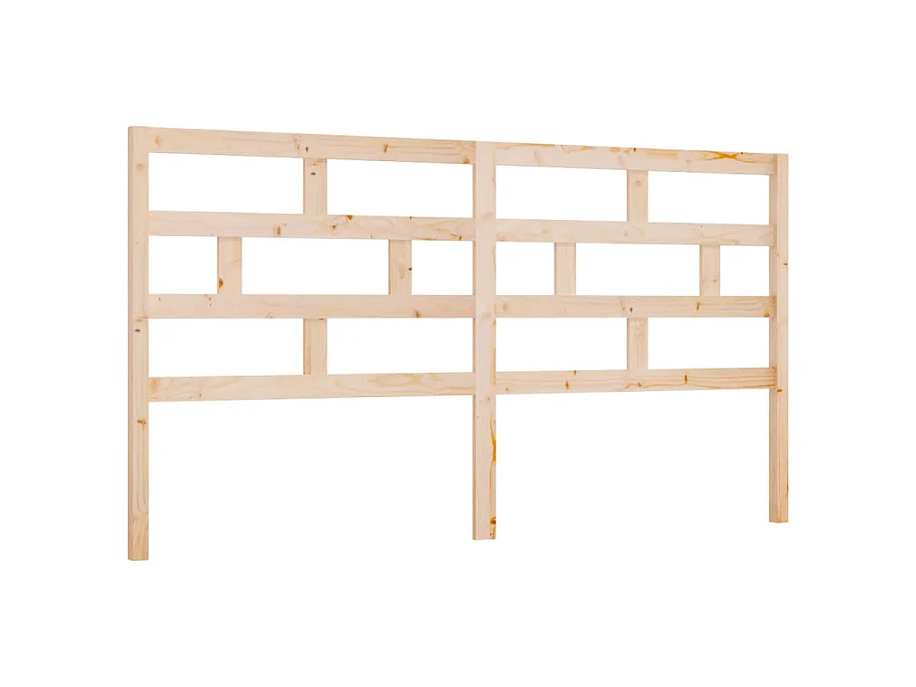 Cabecero de cama madera maciza de pino 206x4x100 cm