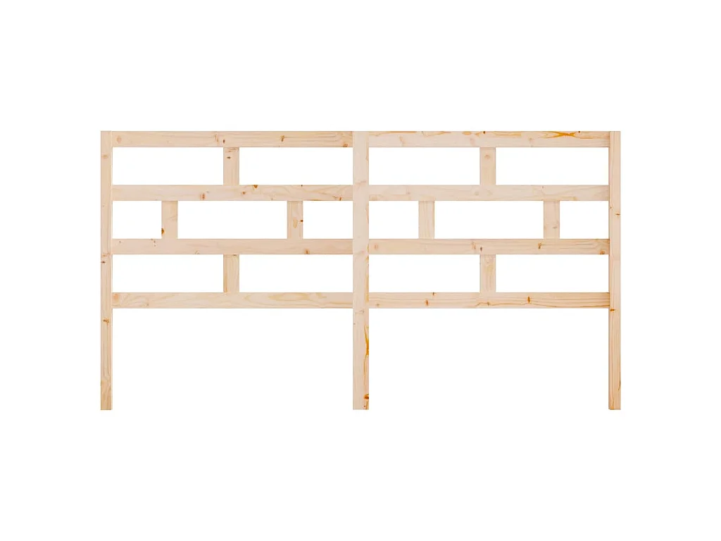 Cabecero de cama madera maciza de pino 206x4x100 cm