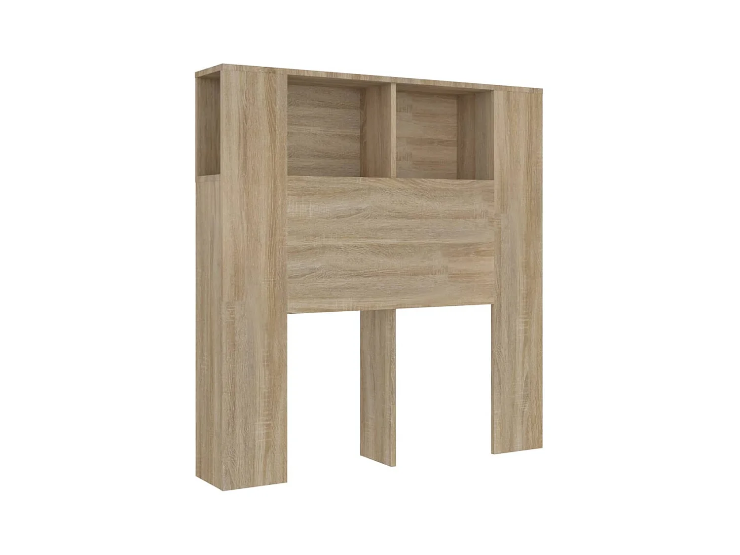 Kopfteil mit Ablagen Sonoma-Eiche 100x18,5x102,5 cm
