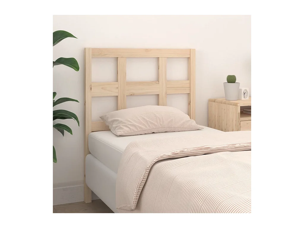 Cabecero de cama madera maciza de pino 95,5x4x100 cm