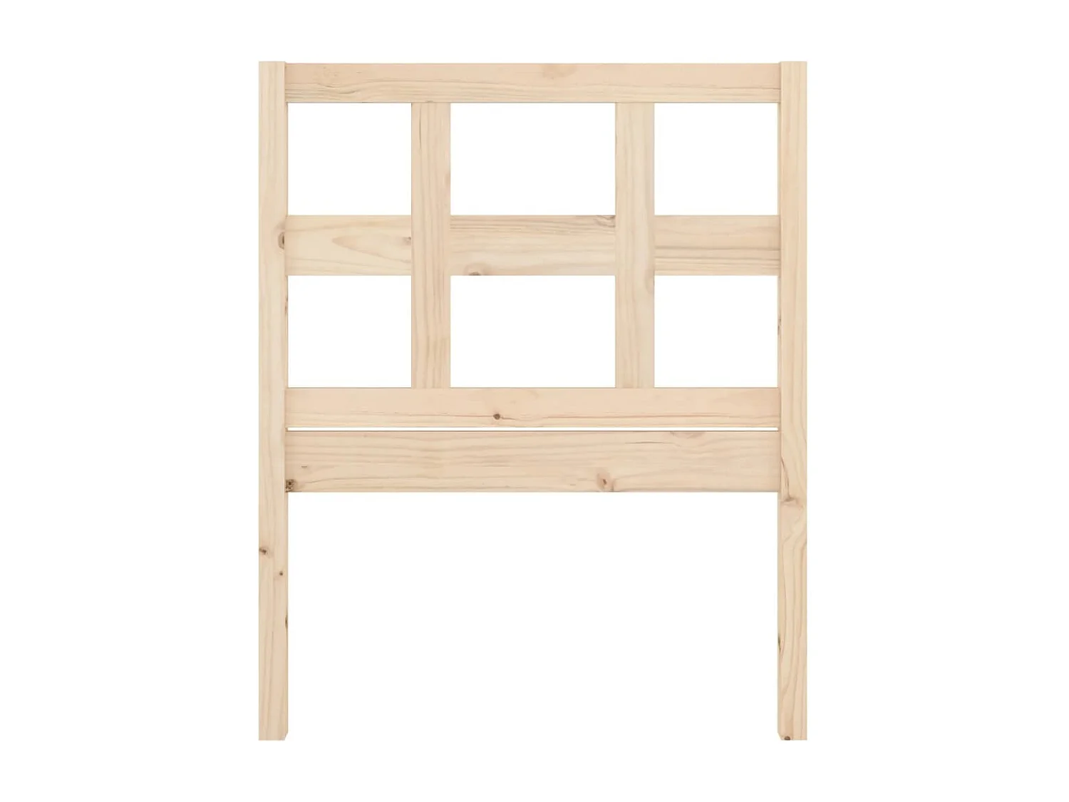 Testiera per Letto 95,5x4x100 cm in Legno Massello di Pino