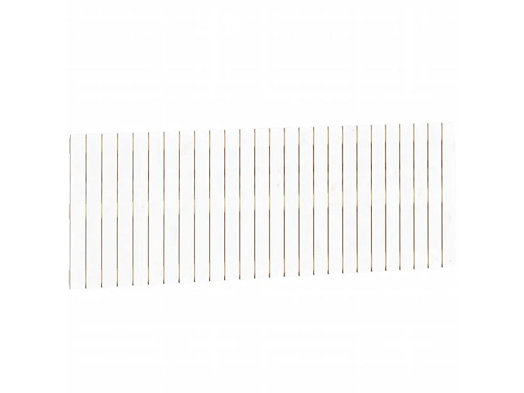Cabecero de cama de pared madera maciza pino blanco 166x3x60 cm