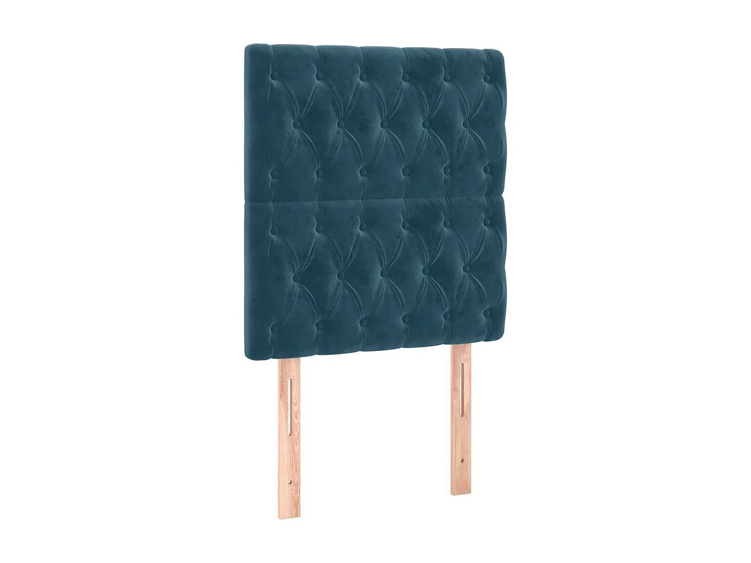 Testiera Blu Scuro 80x7x118/128 cm Velluto