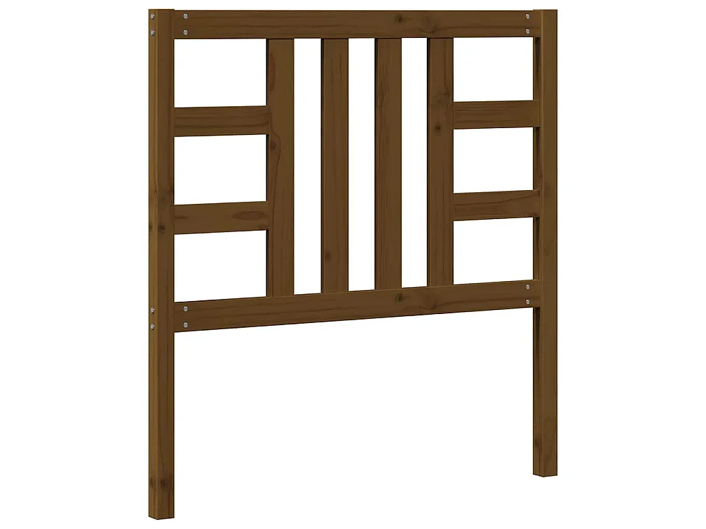 Hoofdbord 96x4x100 cm massief grenenhout honingbruin