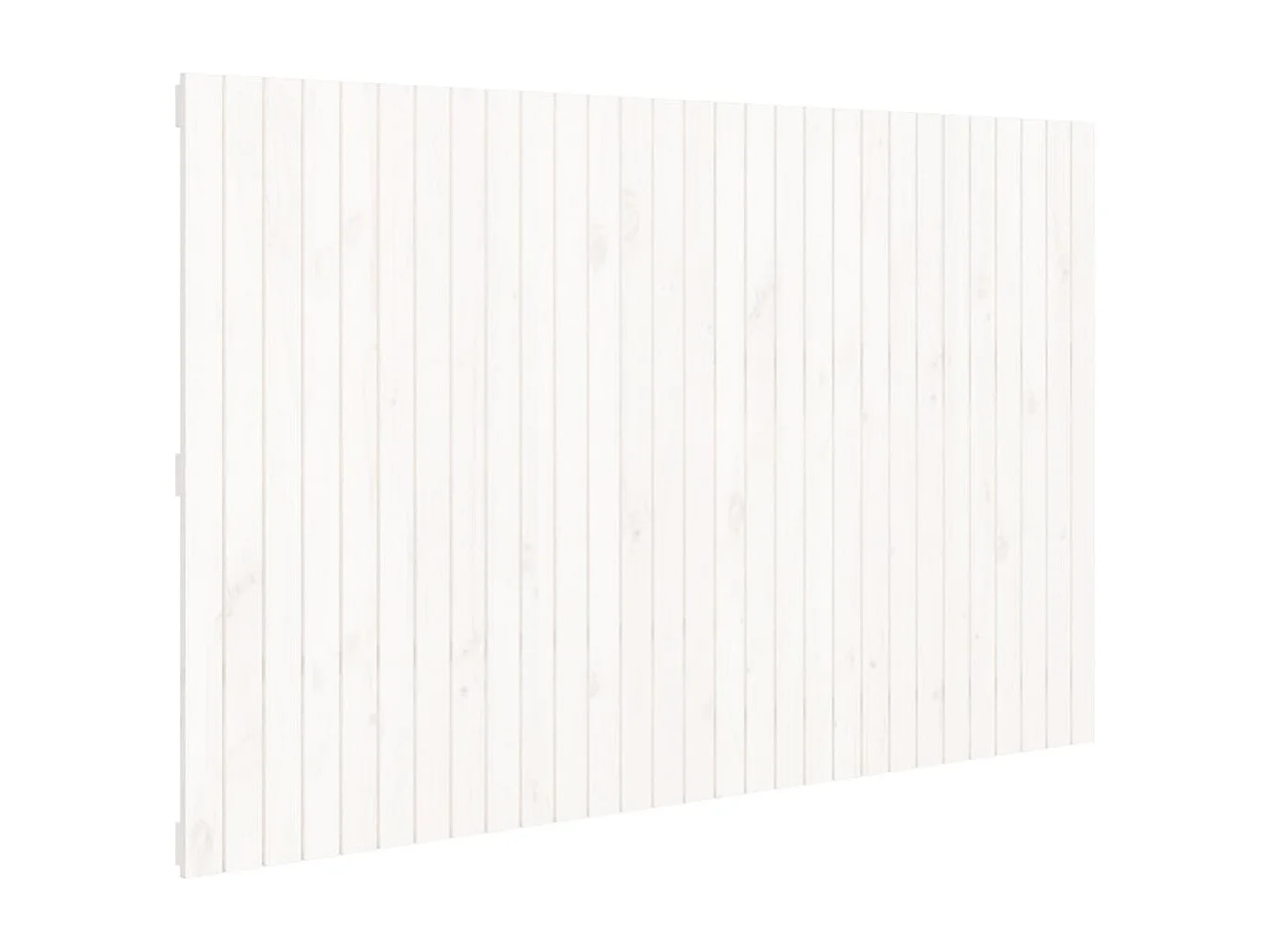 Testiera da Parete Bianca 185x3x110 cm Legno Massello di Pino