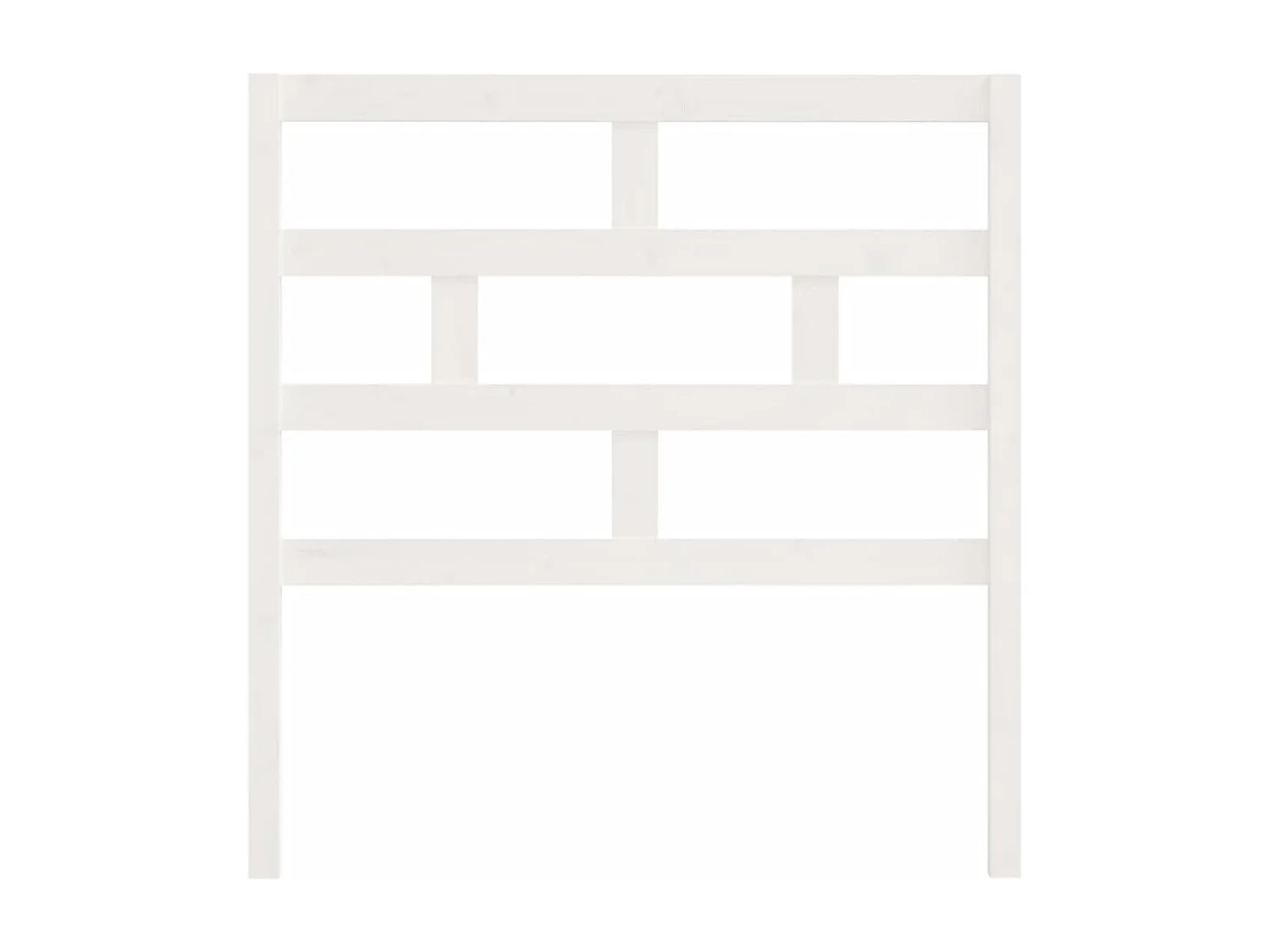 Tête de lit Blanc 81x4x100 cm Bois massif de pin