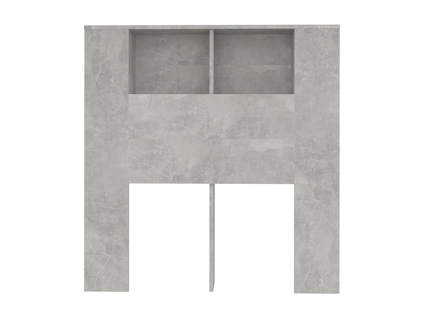 Armoire de tête de lit Gris béton 100x18,5x102,5 cm