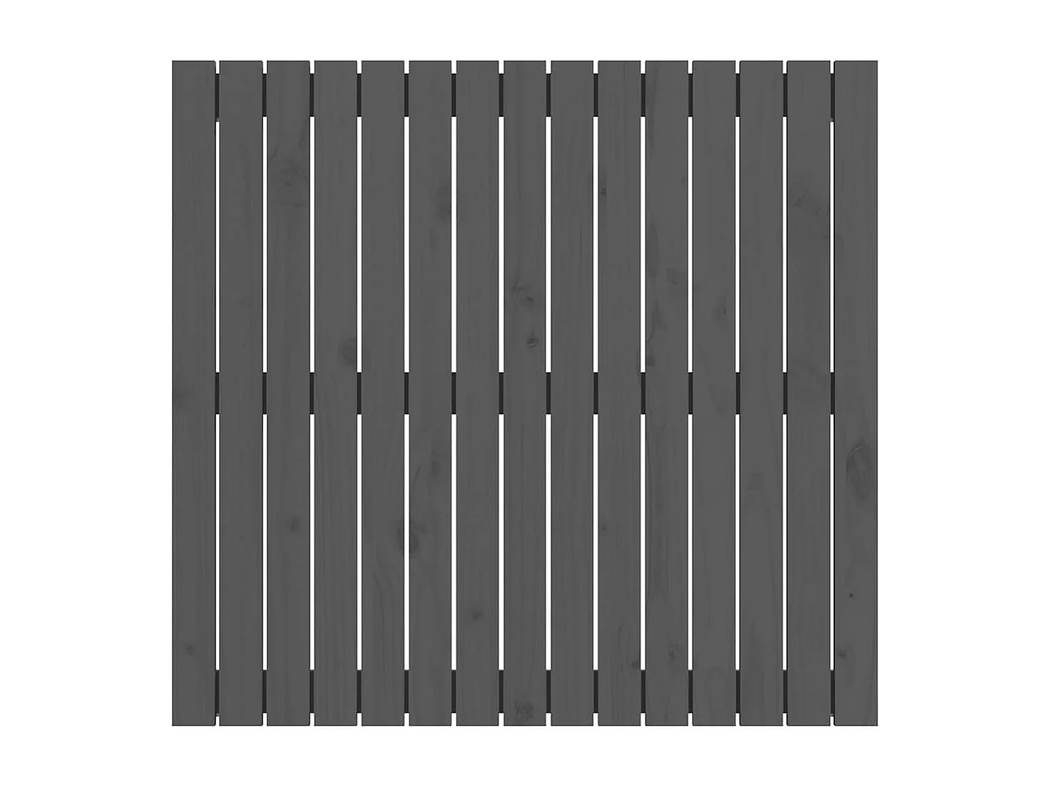Tête de lit murale Gris 95,5x3x90 cm Bois massif de pin