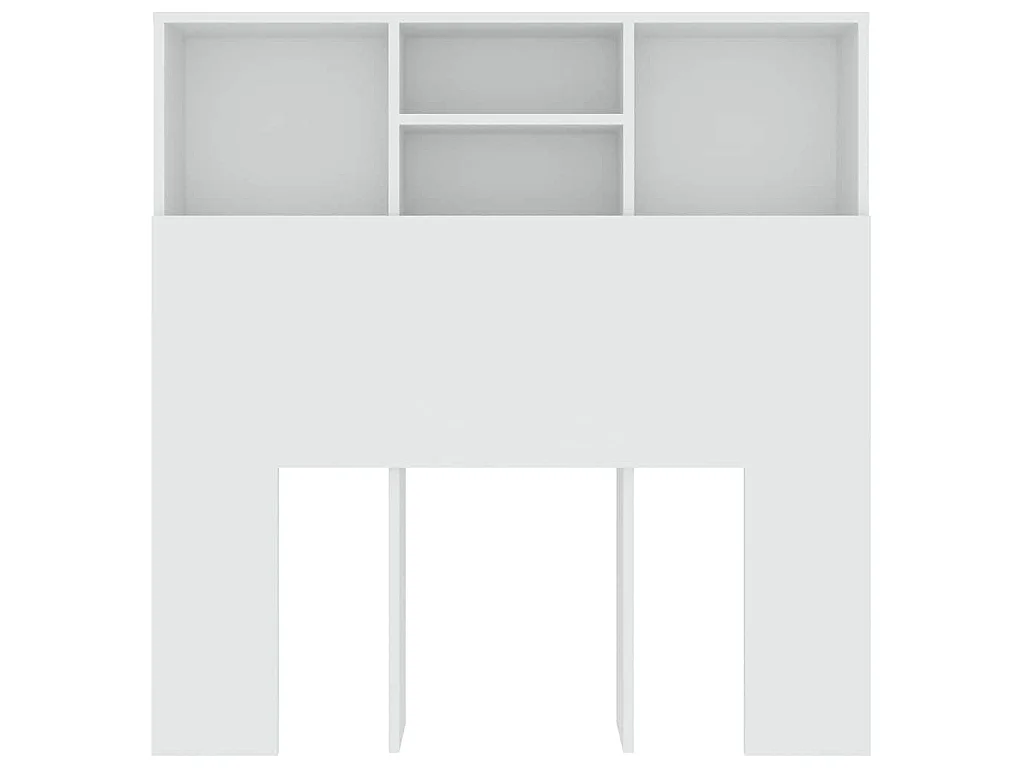 Armoire de tête de lit Blanc 100x19x103,5 cm