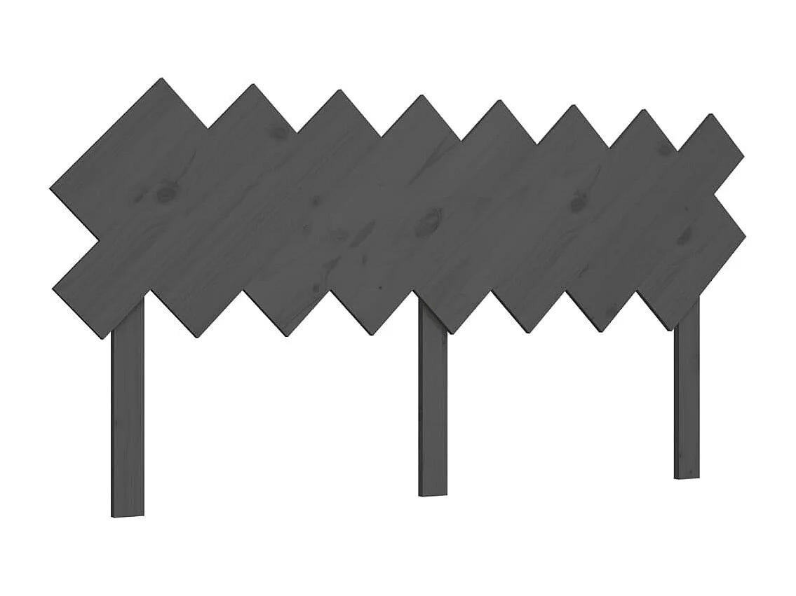 Tête de lit Gris 159,5x3x80,5 cm Bois massif de pin