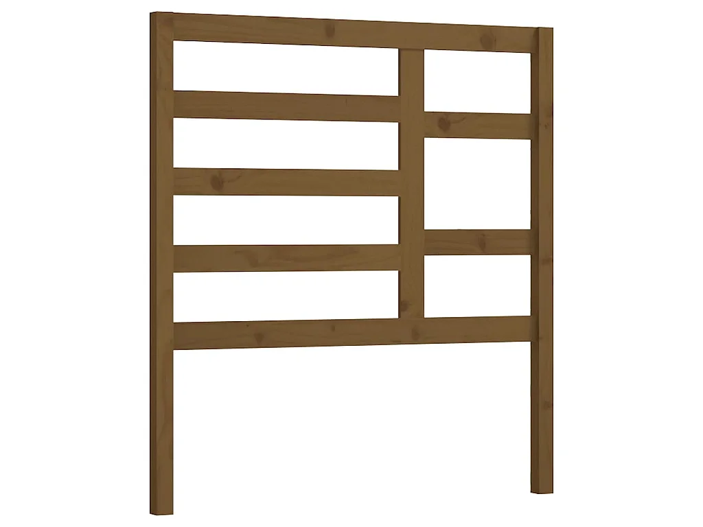 Testiera per Letto ambra 106x4x104 cm in Legno Massello di Pino