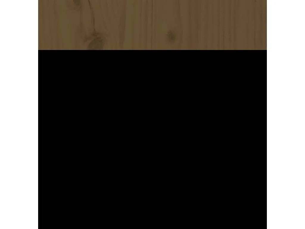 Testiera per Letto ambra 106x4x104 cm in Legno Massello di Pino