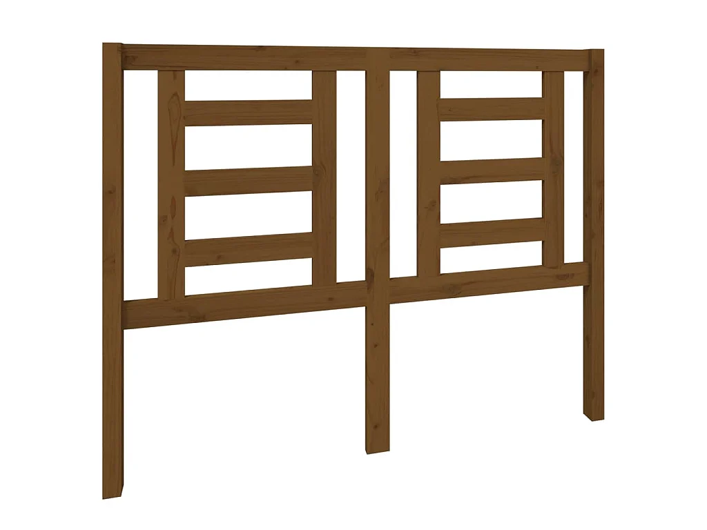 Tête de lit Marron miel 126x4x100 cm Bois massif de pin