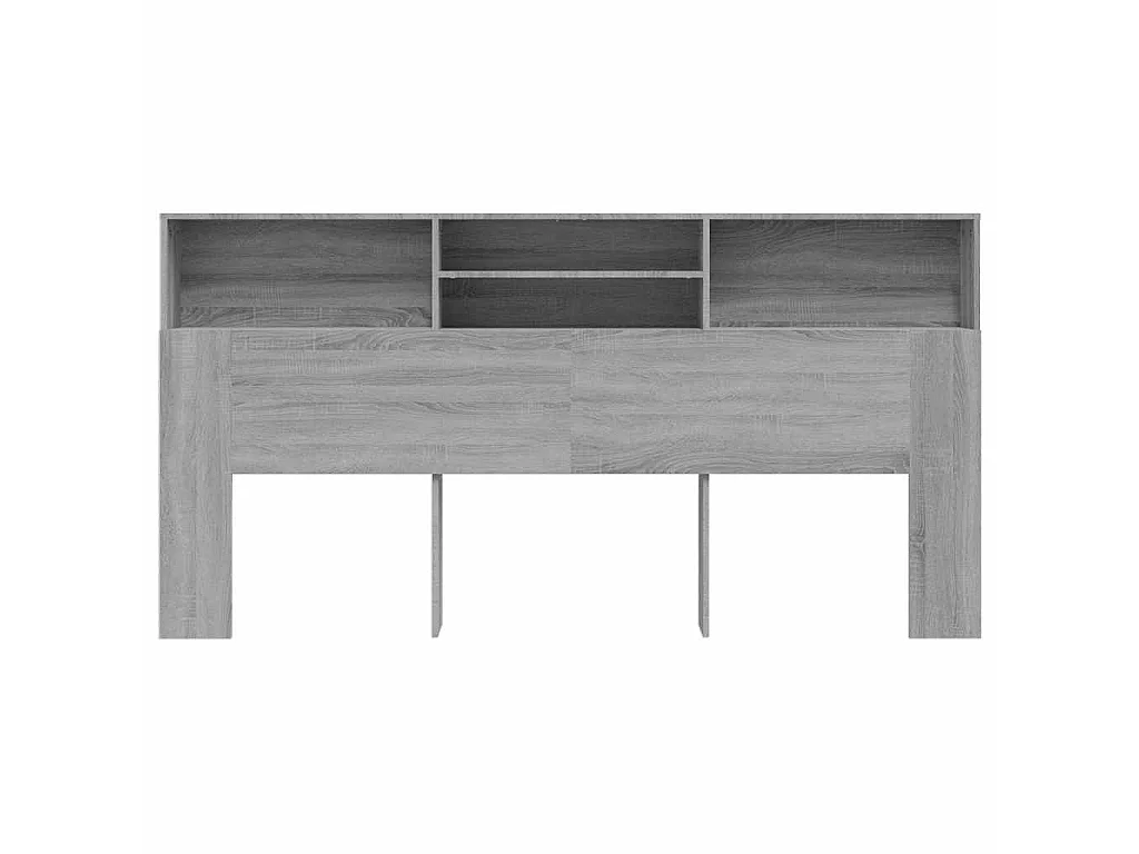 Armário de cabeceira 200x19x103,5 cm sonoma cinzento