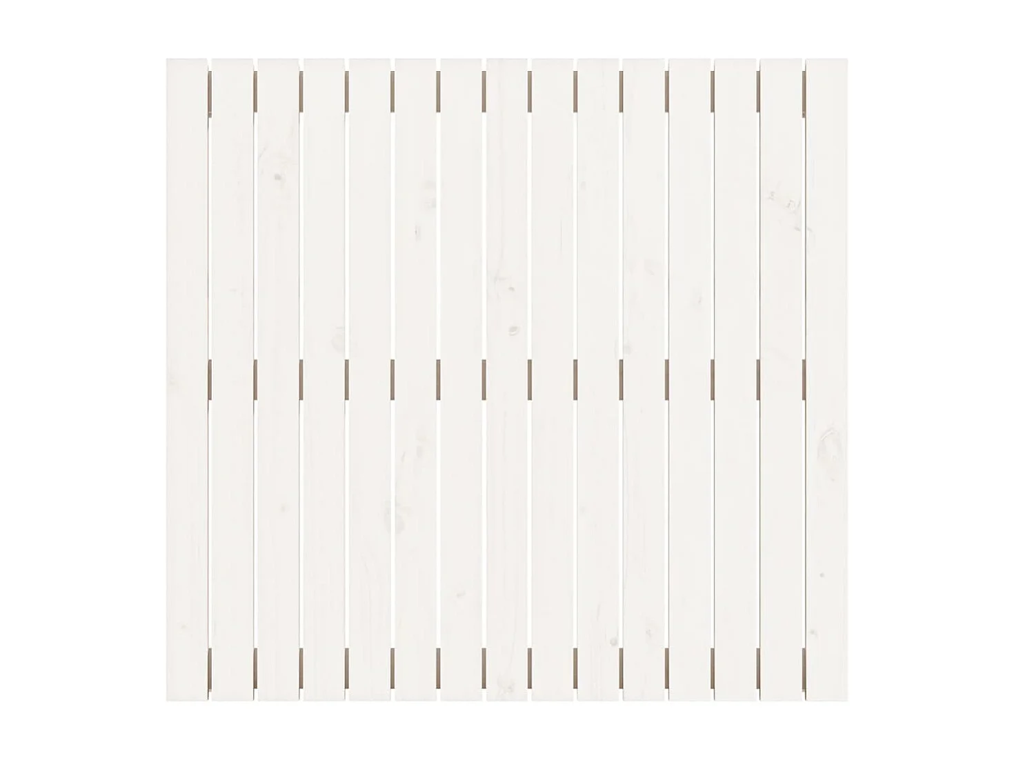 Wand-Kopfteil Weiß 95,5x3x90 cm Massivholz Kiefer