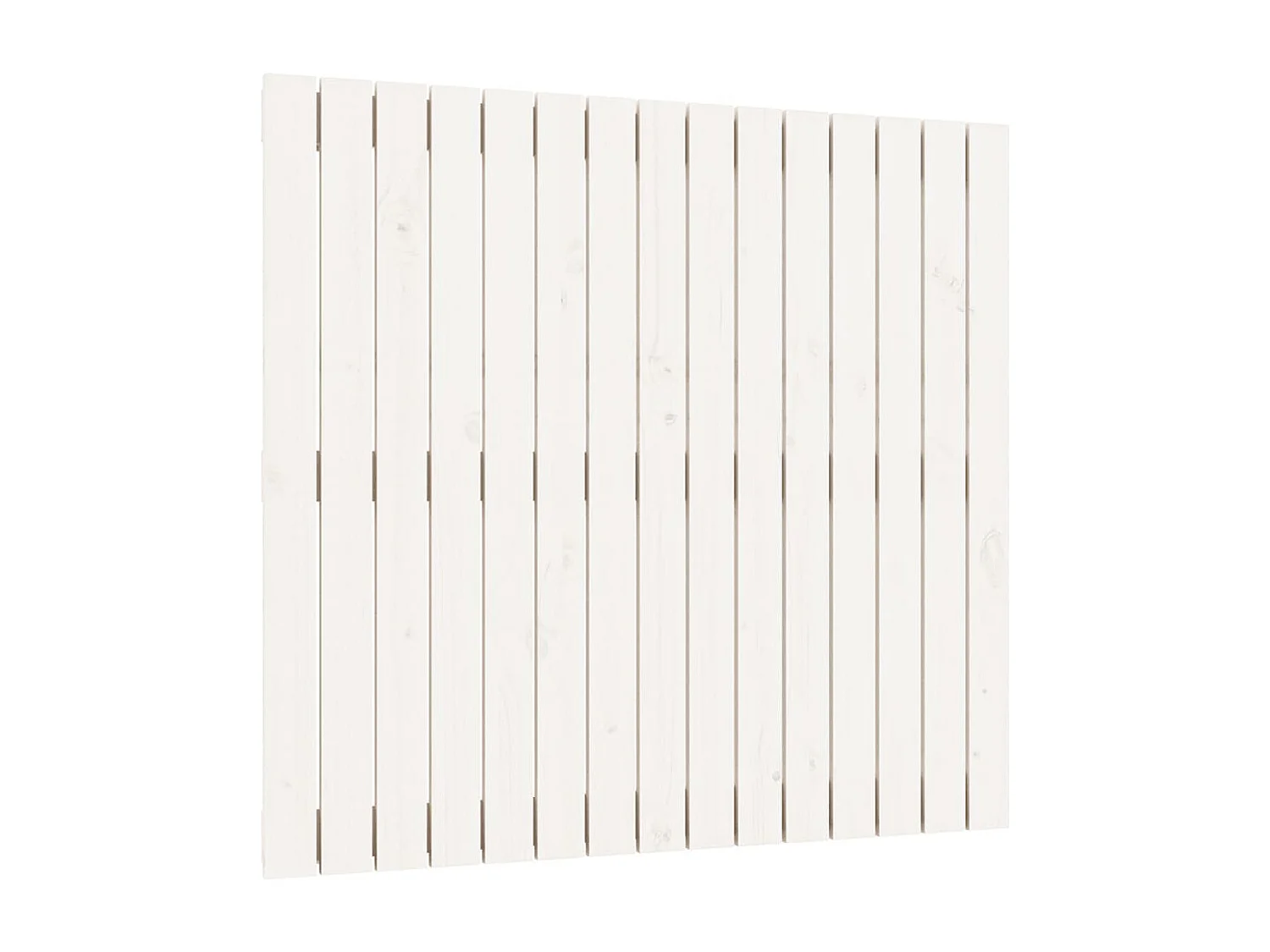 Wand-Kopfteil Weiß 95,5x3x90 cm Massivholz Kiefer