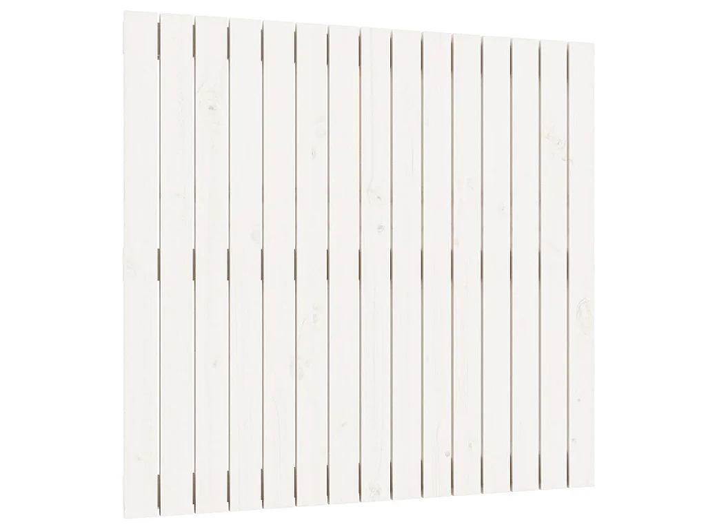 Wandhoofdbord 95,5x3x90 cm massief grenenhout wit