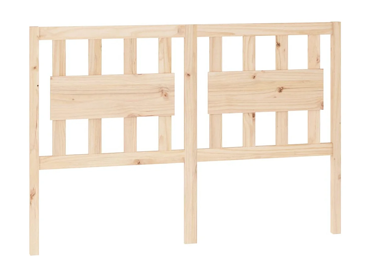 Cabecero de cama madera maciza de pino 125,5x4x100 cm