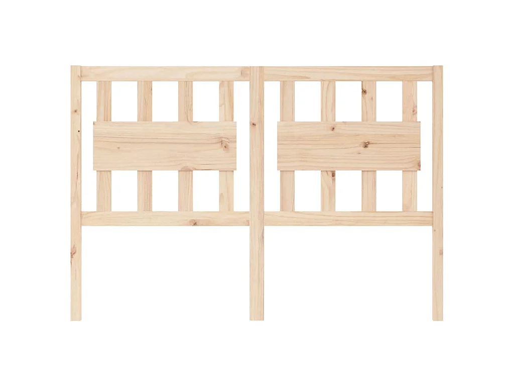 Cabecero de cama madera maciza de pino 125,5x4x100 cm