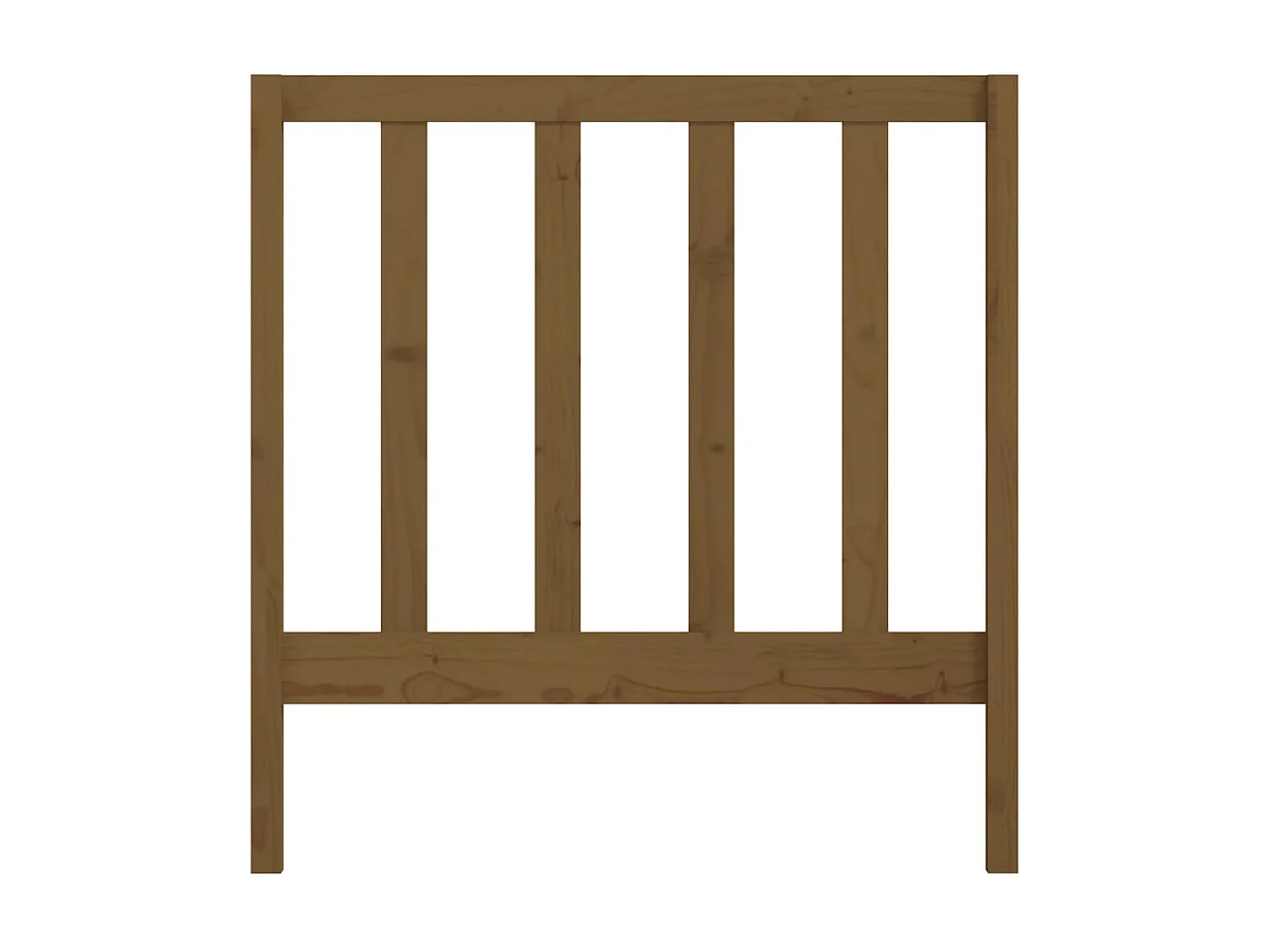 Cabeceira de cama 95x4x100 cm pinho maciço castanho mel