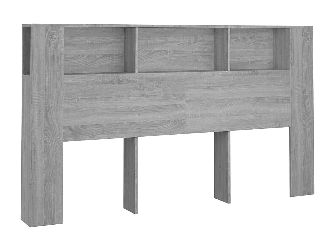 Armoire de tête de lit Sonoma gris 180x18,5x104,5 cm