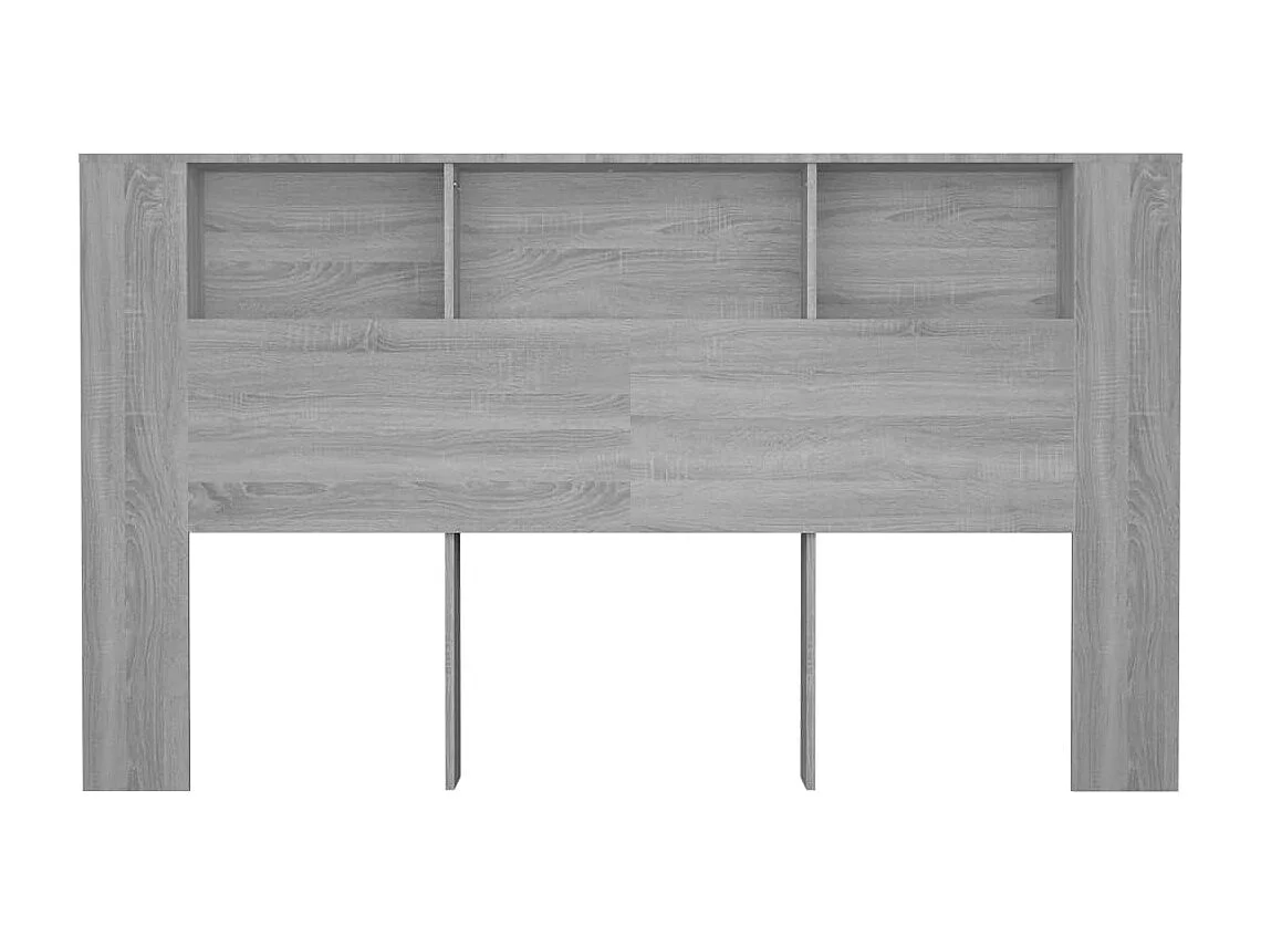 Armoire de tête de lit Sonoma gris 180x18,5x104,5 cm