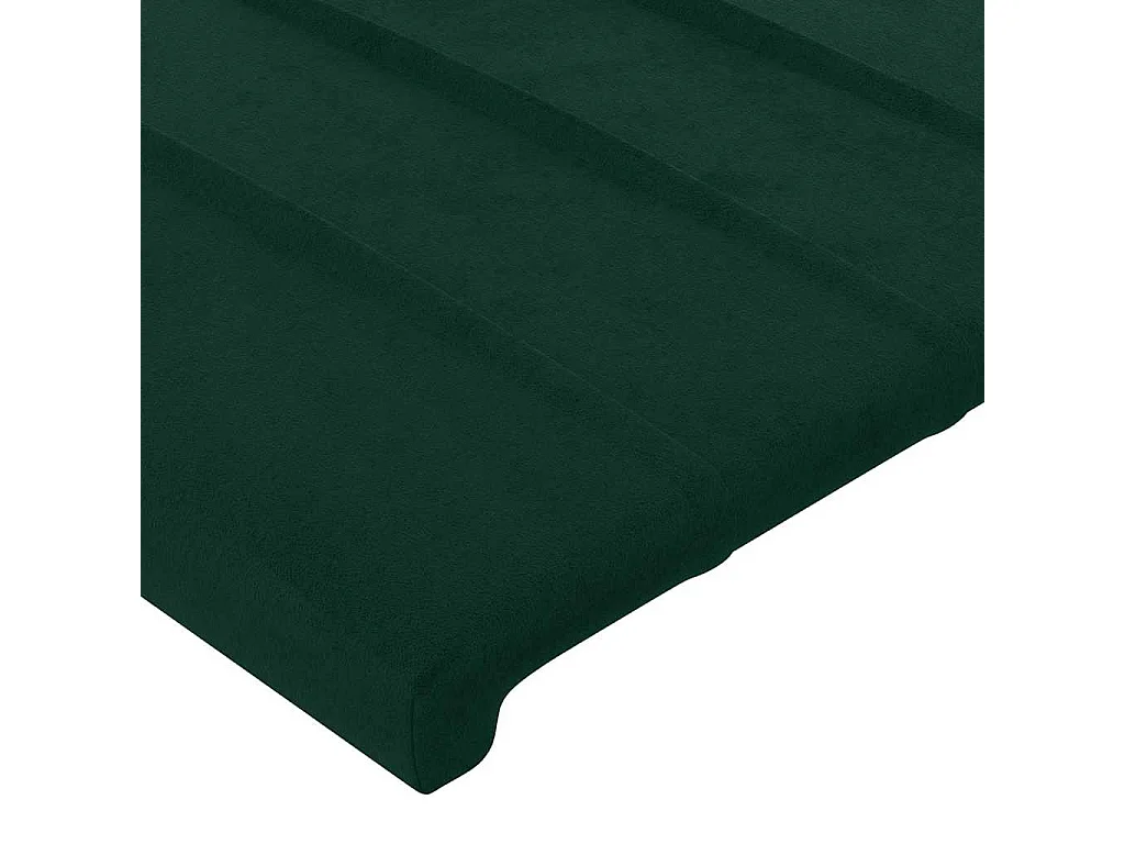 Kopfteil Dunkelgrün 90x5x78/88 cm Samt