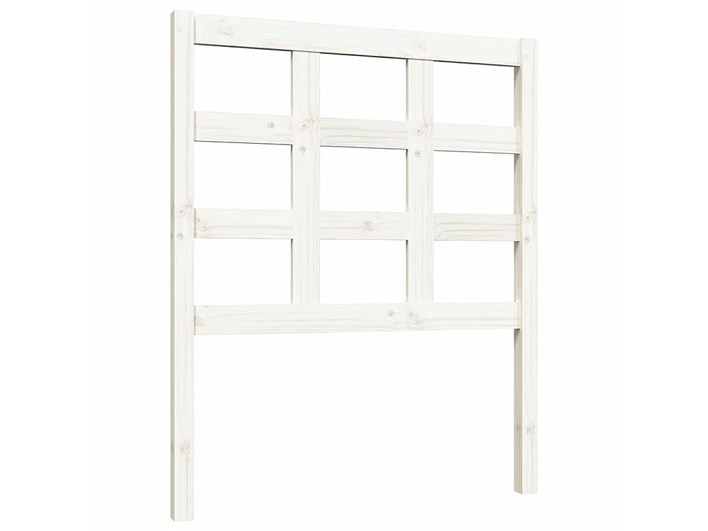 Hoofdbord 80,5x4x100 cm massief grenenhout wit