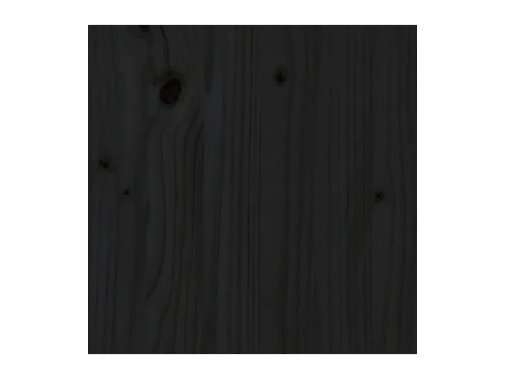 Tête de lit Noir 94x6x82,5 cm Bois massif de pin
