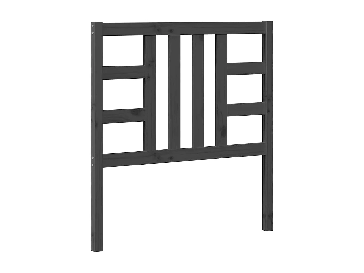 Tête de lit Gris 96x4x100 cm Bois massif de pin