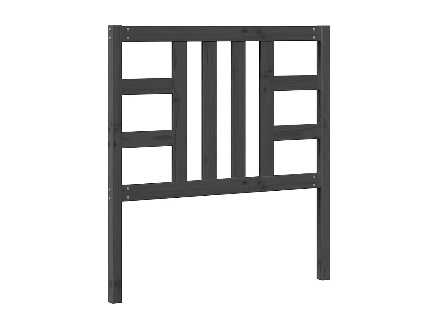 Tête de lit Gris 96x4x100 cm Bois massif de pin