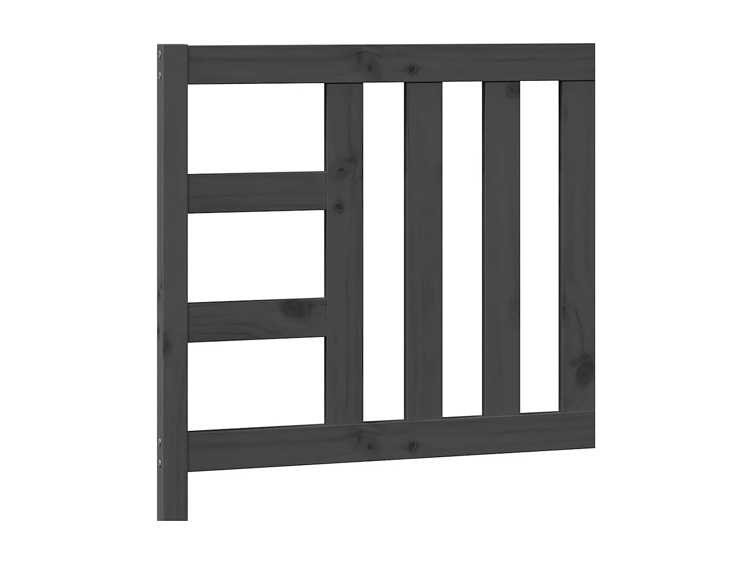 Tête de lit Gris 96x4x100 cm Bois massif de pin