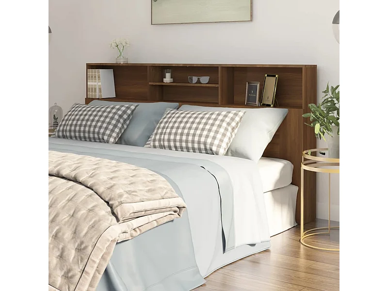 Armário de cabeceira 200x19x103,5 cm cor carvalho castanho