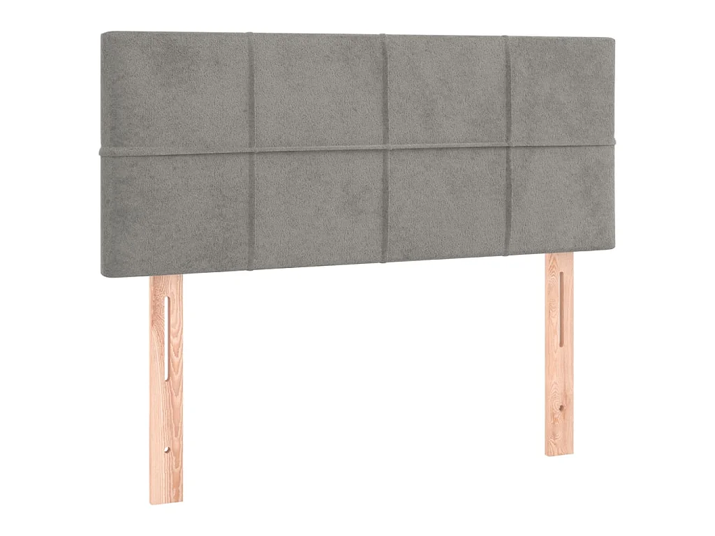 Hoofdbord 90x5x78/88 cm fluweel lichtgrijs
