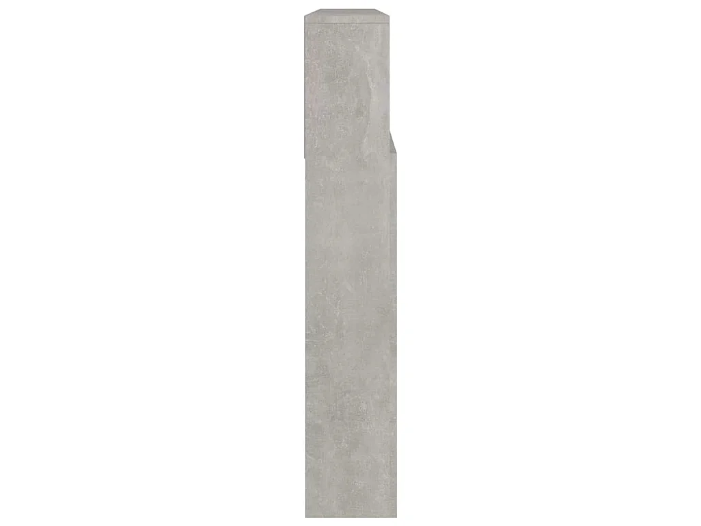 Hoofdbordkast 220x19x101,5 cm betongrijs