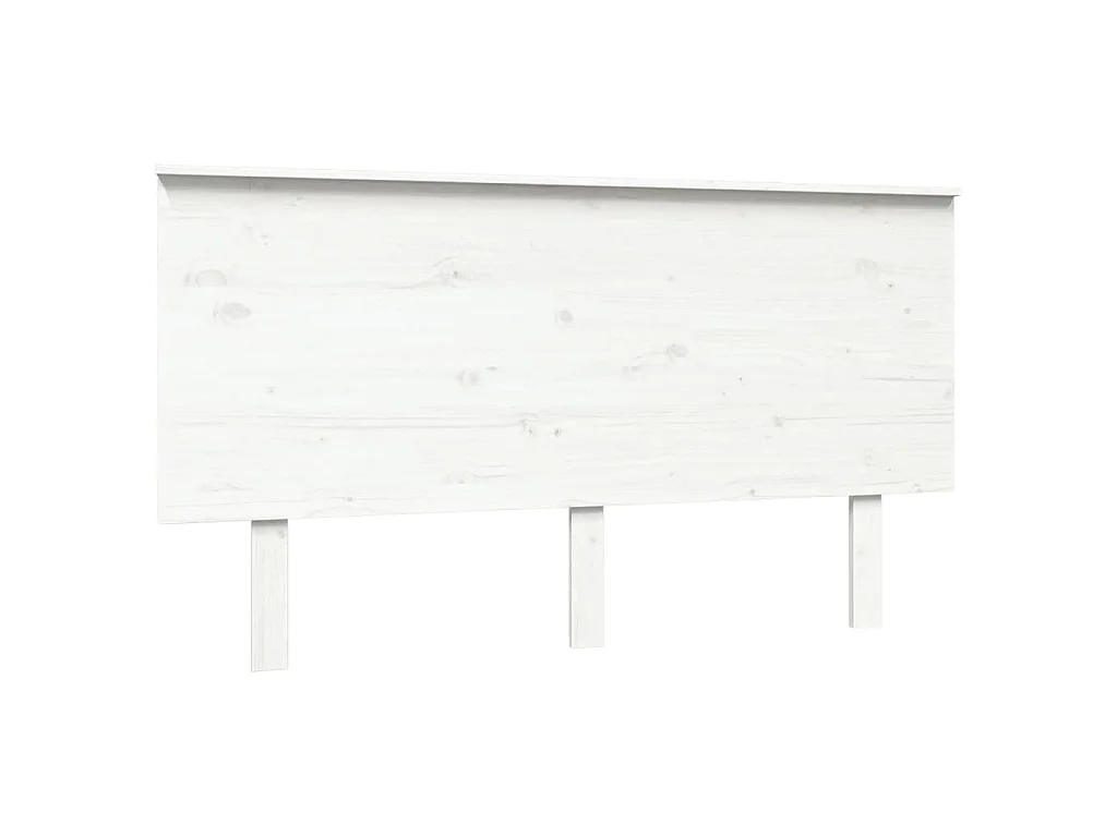 Cabecero de cama madera maciza de pino blanco 144x6x82,5 cm