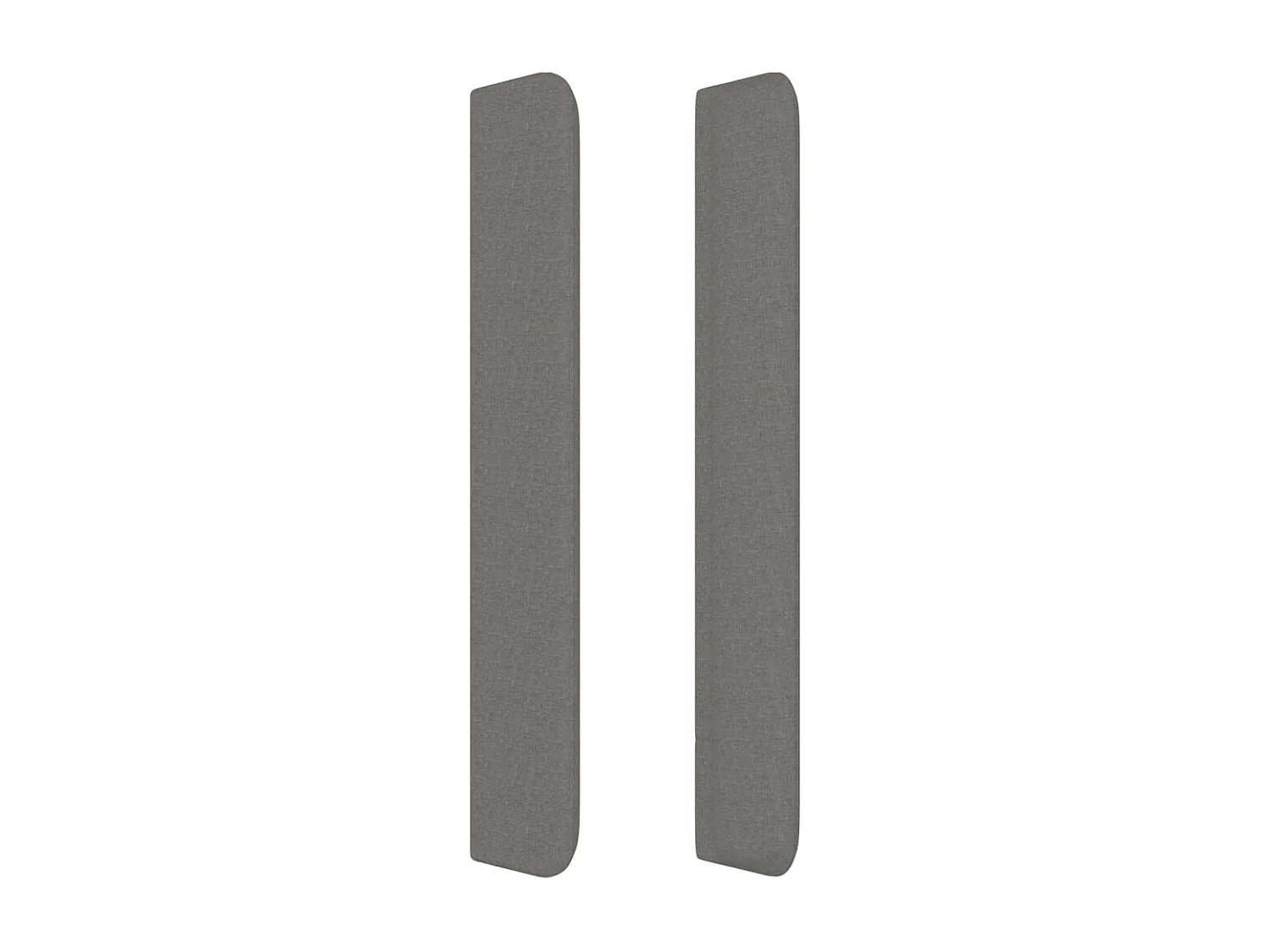 Kopfteil mit Ohren Dunkelgrau 93x16x118/128 cm Stoff