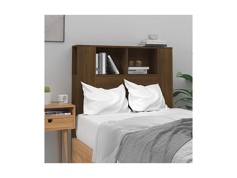 Armoire de tête de lit Chêne marron 100x18,5x102,5 cm