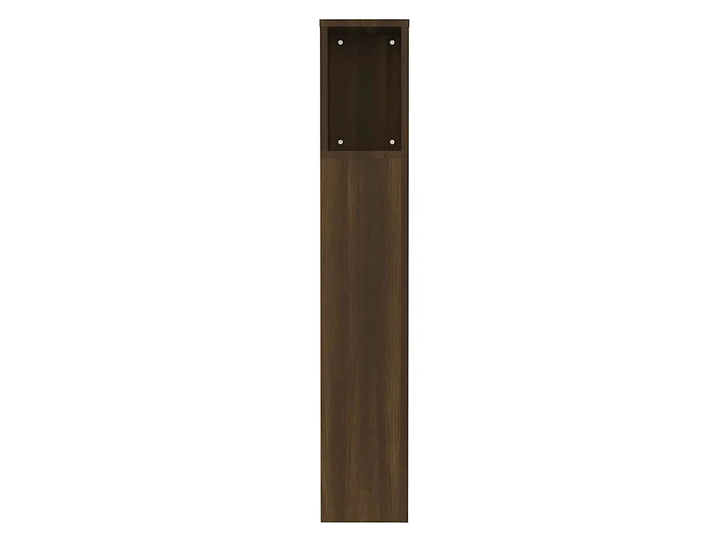 Kopfteil mit Ablagen Braun Eichen-Optik 100x18,5x102,5 cm