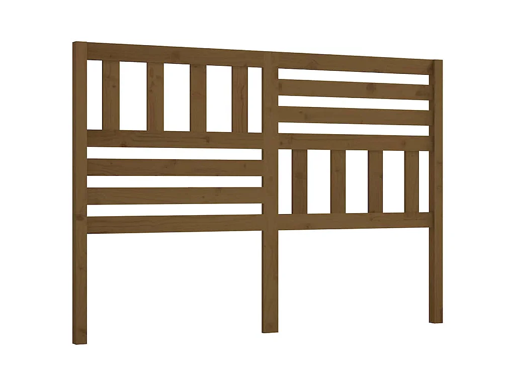 Tête de lit Marron miel 166x4x100 cm Bois massif de pin