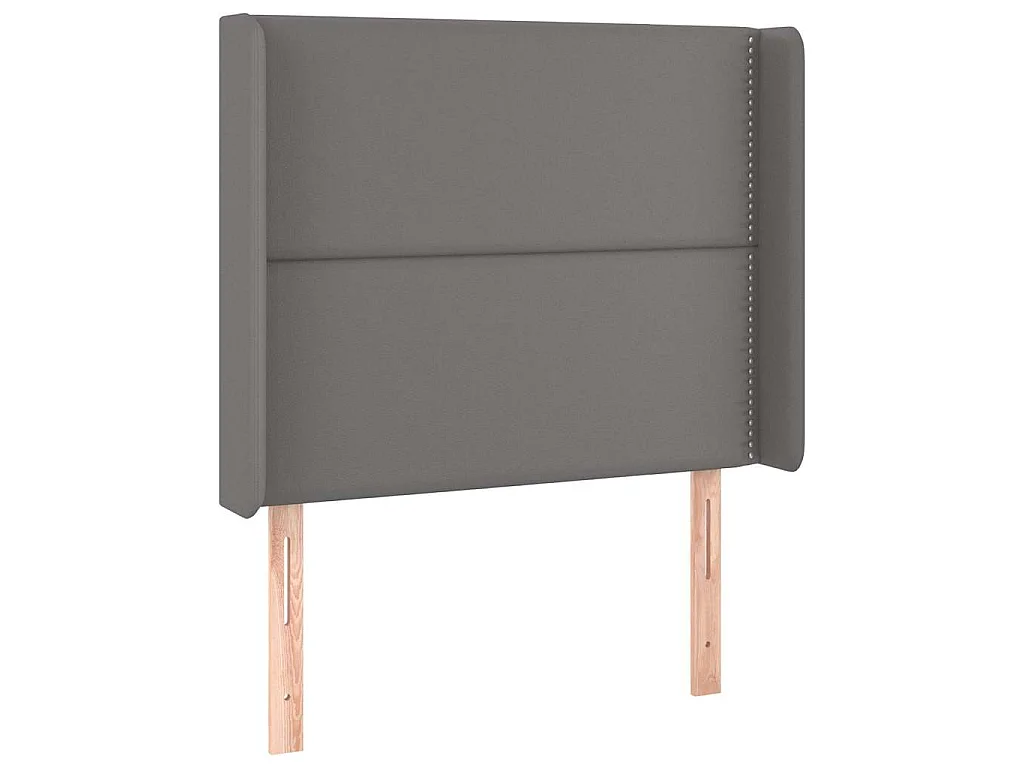 Testiera ad Orecchio Grigio 103x16x118/128cm in Similpelle
