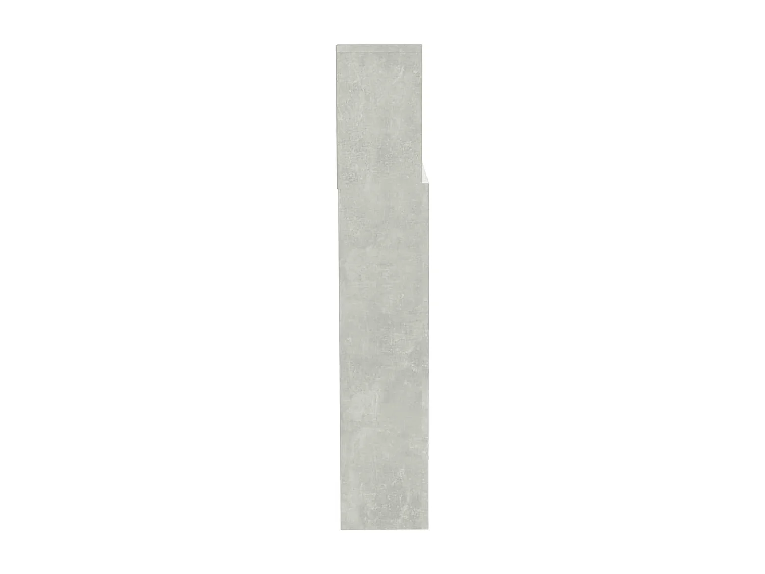 Kopfteil mit Ablagen Betongrau 200x19x103,5 cm