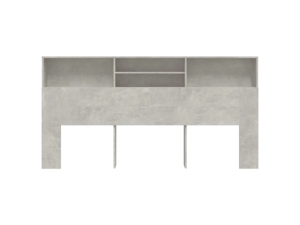 Armário de cabeceira 200x19x103,5 cm cinzento cimento